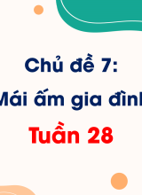 Chủ đề 7. Mái ấm gia đìnhTuần 28